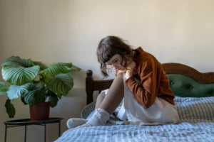 When my child gets nervous or things are not going right, she’ll rub and scratch her skin until she break